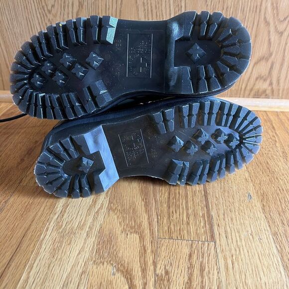 Doc Dr. Martens Sinclair Distorted Leopard Camo Platform Boots Womens US 6 Khaki - Picture 7 of 10